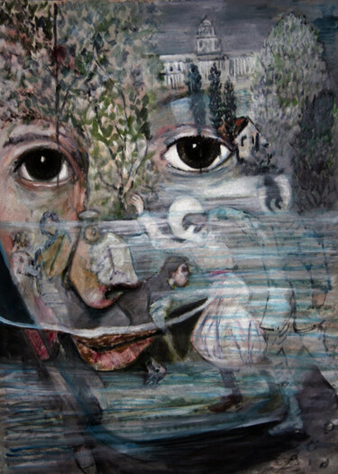 Digitale Kunst mit dem Titel "Transparence 09" von José Sales Albella, Original-Kunstwerk, Digitale Malerei