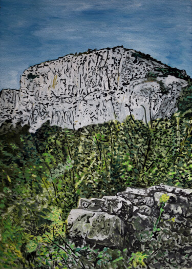 Digital Arts με τίτλο "St. Guilhem le dése…" από José Sales Albella, Αυθεντικά έργα τέχνης, Ψηφιακή ζωγραφική