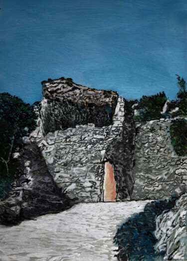 Digital Arts titled "St. Guilhem le dése…" by José Sales Albella, Original Artwork, Digital Painting
