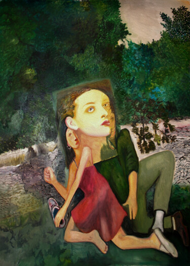 Digital Arts titled "Amour 02" by José Sales Albella, Original Artwork, Digital Painting