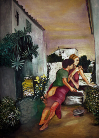 Digital Arts titled "Amour 05" by José Sales Albella, Original Artwork, Digital Painting