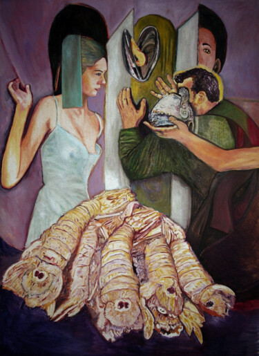 Digital Arts titled "Un pas vers l'aveni…" by José Sales Albella, Original Artwork, Oil