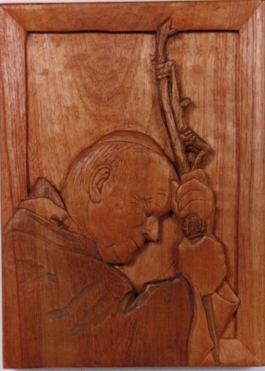 Pintura intitulada "João Paulo II" por Artedagraça, Obras de arte originais