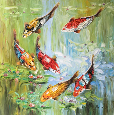 Painting titled "original oil painti…" by Enxu.Zhou, Original Artwork, Oil