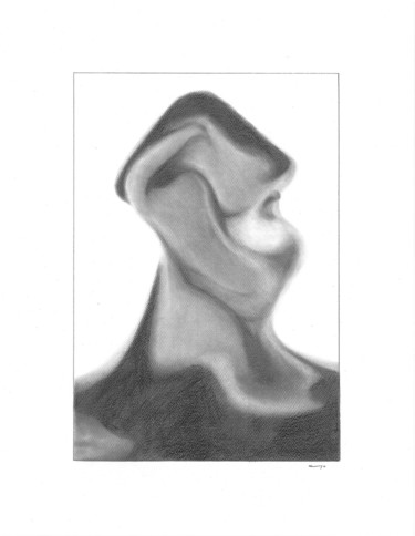 Drawing titled "NOBODY 06" by Enzo D'Ascanio, Original Artwork, Graphite