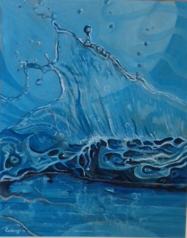 Pittura intitolato "Vela di mare" da Enzo Cadeddu (Cadenzo), Opera d'arte originale, Olio Montato su Altro pannello rigido