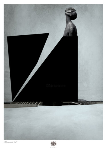 Arte digital titulada "Monumento 3.0" por Enzo Ceglie, Obra de arte original, Trabajo Digital 2D