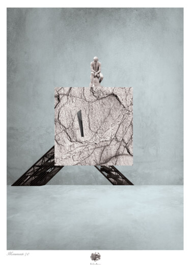Digitale Kunst getiteld "Monumento 7.0" door Enzo Ceglie, Origineel Kunstwerk, 2D Digital Work