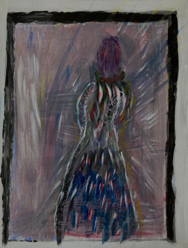 Painting titled "l’inconnue, the unk…" by Enzo D'Alfonso, Original Artwork, Acrylic