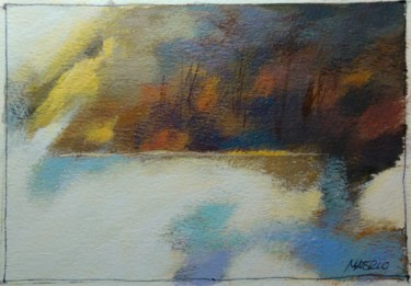 Pintura intitulada "Paisaje abstracto 4…" por Maerlo, Obras de arte originais, Óleo