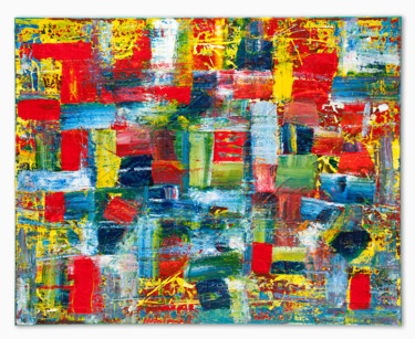 Malerei mit dem Titel "Farbenspiel" von Eckhard Pawlowski, Original-Kunstwerk, Acryl