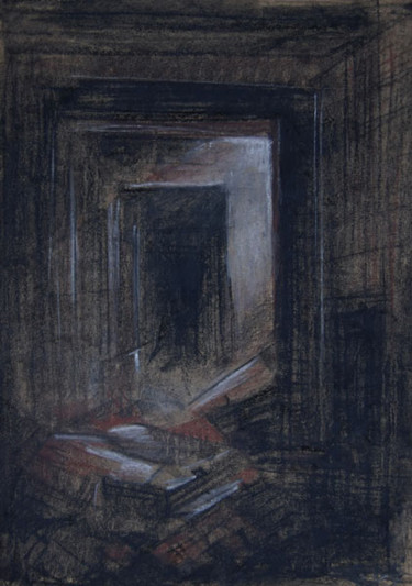 Картина под названием "The main corridor" - Epimitreus, Подлинное произведение искусства, Масло