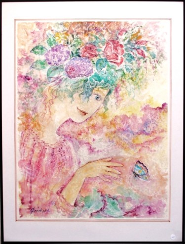 Peinture intitulée "Eveil du printemps" par Christian    Eprinchard, Œuvre d'art originale, Aquarelle