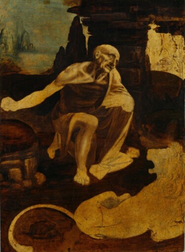 Schilderij getiteld "Seated man" door Equal Page, Origineel Kunstwerk, Olie