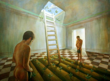 Painting titled "Naturaleza Interior" by Equipquart, Original Artwork, Acrylic