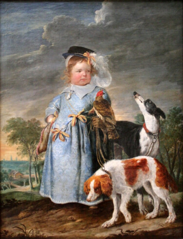Painting titled "Portrait d’un jeune…" by Érasme Quellin Le Jeune, Original Artwork, Oil