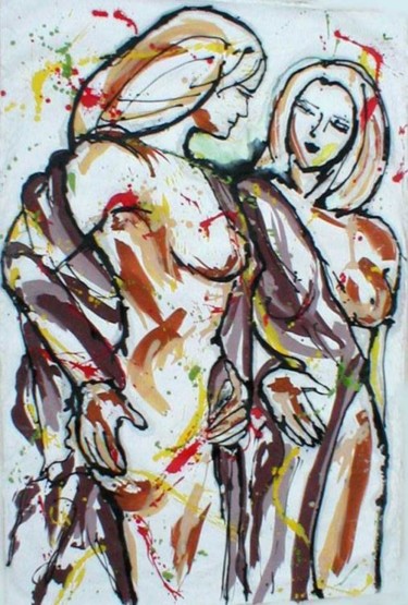Painting titled "His Touch" by Erato, Original Artwork