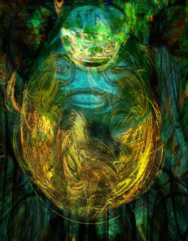 Digital Arts titled "Entre soleil et lune" by Eric Vincent, Original Artwork, 2D Digital Work