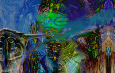 Arts numériques intitulée "Migrations 04" par Eric Vincent, Œuvre d'art originale, Travail numérique 2D