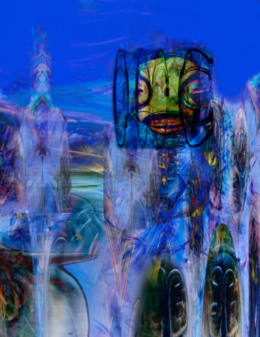 Arts numériques intitulée "Migrations 08" par Eric Vincent, Œuvre d'art originale, Travail numérique 2D