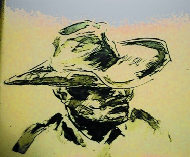 Painting titled "Tex" by Robert Berrigan, Original Artwork