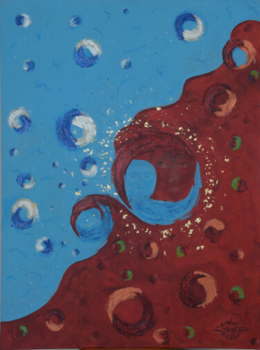Peinture intitulée "Yin Yang" par Erdal Bölükbaşı, Œuvre d'art originale, Acrylique