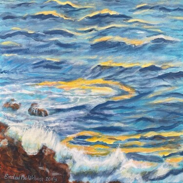Pintura intitulada "Dance of Waves" por Erdal Bölükbaşı, Obras de arte originais, Acrílico