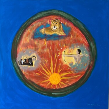 "The Fire Signs : Ar…" başlıklı Tablo Erdal Bölükbaşı tarafından, Orijinal sanat, Akrilik