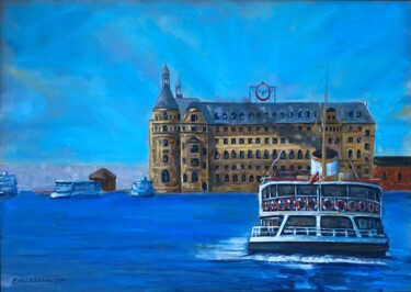 Peinture intitulée "Haydarpaşa" par Erdal Bölükbaşı, Œuvre d'art originale, Huile