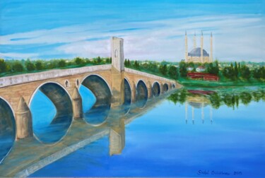 "Saraçhane Köprüsü v…" başlıklı Tablo Erdal Bölükbaşı tarafından, Orijinal sanat, Petrol
