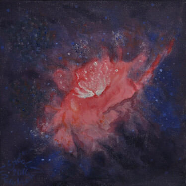 Painting titled "Nebula" by Erdal Bölükbaşı, Original Artwork, Acrylic
