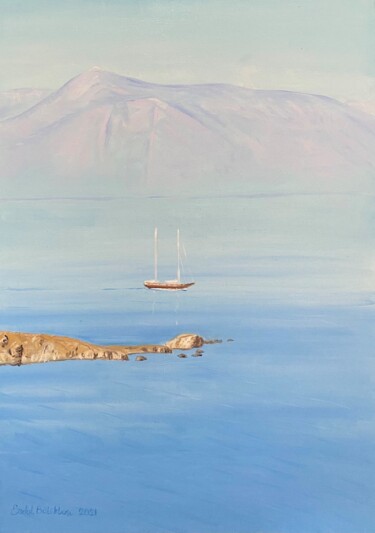 "Quietness at Bodrum" başlıklı Tablo Erdal Bölükbaşı tarafından, Orijinal sanat, Petrol