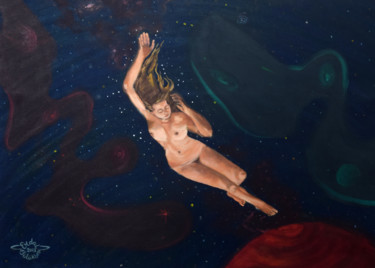 "Girl come from Mars" başlıklı Tablo Erdal Bölükbaşı tarafından, Orijinal sanat, Petrol