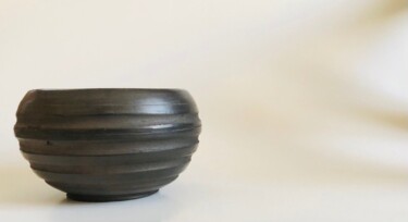 Sculpture intitulée "COCOON (Black Potte…" par Erdem Aybar, Œuvre d'art originale, Céramique