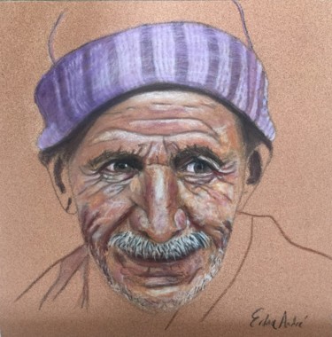 Desenho intitulada "Unfinished 3" por Erdna Andre, Obras de arte originais, Pastel