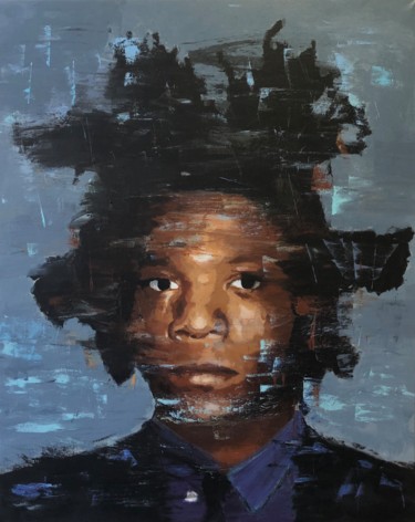 Painting titled "Basquiat" by Erdna Andre, Original Artwork, Acrylic