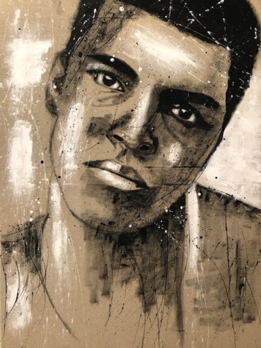 Peinture intitulée "Mohamed" par Erdna Andre, Œuvre d'art originale, Acrylique