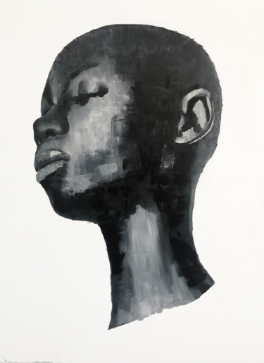 Peinture intitulée "Portrait 4" par Erdna Andre, Œuvre d'art originale, Huile