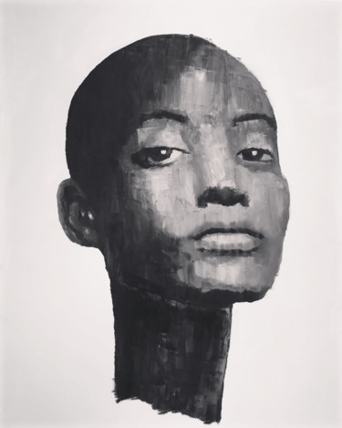 Peinture intitulée "Portrait 3" par Erdna Andre, Œuvre d'art originale, Huile