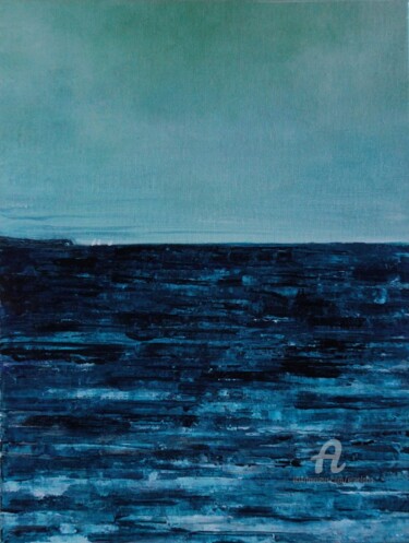Peinture intitulée "Horizon 2" par Erealpha, Œuvre d'art originale, Acrylique