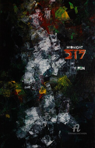 Peinture intitulée "Midnight 217" par Erealpha, Œuvre d'art originale, Acrylique