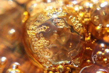 Photographie intitulée "Gold Bubbles" par Erealpha, Œuvre d'art originale, Photographie numérique