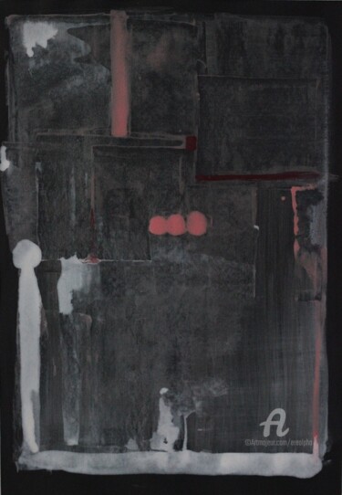 Peinture intitulée "Abstract #7 the lady" par Erealpha, Œuvre d'art originale, Acrylique