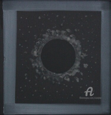 Painting titled "Black Hole" by Erealpha, Original Artwork, Acrylic
