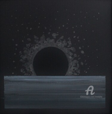 Peinture intitulée "Black Hole Rise" par Erealpha, Œuvre d'art originale, Acrylique