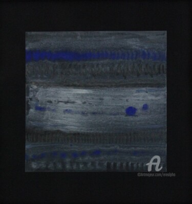 Peinture intitulée "Landscape with blue…" par Erealpha, Œuvre d'art originale, Acrylique