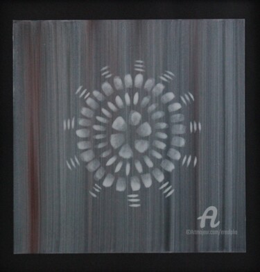 Painting titled "Vibrating Mandala" by Erealpha, Original Artwork, Acrylic