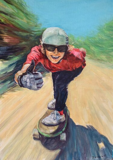 Painting titled "Speed" by Sergey Eremin, Original Artwork, Acrylic