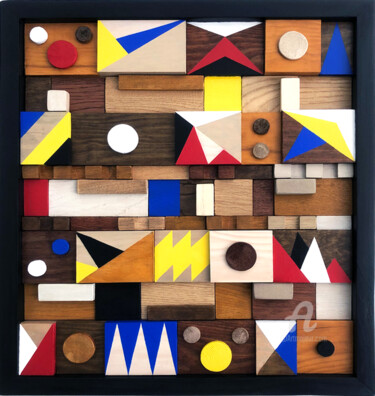 "Wooden Chemistry -…" başlıklı Heykel Mimi Eres tarafından, Orijinal sanat, Ahşap