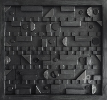 "Polychromed Charcoal" başlıklı Heykel Mimi Eres tarafından, Orijinal sanat, Ahşap